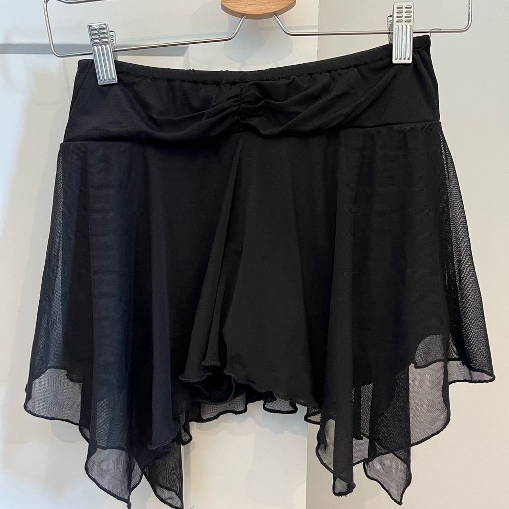 Black Mesh Brat Skirt